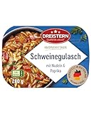 DREISTERN Schweinegulasch 280g I Mit Nudeln & Paprika I Herzhaftes...