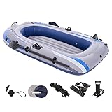 Aufblasbares Boot, Schlauchboot, Angelboot mit Reparaturset, verdickte...