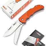 DMAX® Hunting Pocket Knife Duo - klappbares Jagdmesser mit Säge - Jagd...