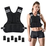 Vailge Verstellbare Gewichtsweste, 1.8kg - 4.5kg, Weighted Vest für...