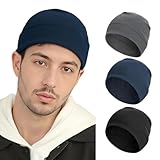 Solivive 3 Stück Fahrradmütze Unter Helm, Leichte Dünne Baumwollmütze...