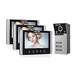 WOLILIWO Video Türklingel mit Kamera,3-familienhaus Video Doorbell...