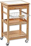 Kesper | Küchenwagen, Material: Bambus, Keramik, Maße: B 48 x H 81 x T 38...