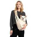 Hundetragetuch für kleine Hunde/Katzen bis zu 9 kg – Multi-Pocket Oxford...