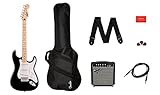 Squier by Fender Sonic Stratocaster Electric Guitar Pack, Maple...