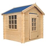 Timbela M570M-1 Kinderspielhaus aus Holz -Spielhaus im Freien für Kinder -...