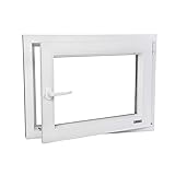 Fenster - Kunststofffenster Weiss BxH 900x500 mm -...