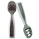 NumNum Baby Löffel 2er-Set, Silikon Esslernlöffel für Baby ab 6 Monate -...