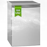 Bomann® Kühlschrank ohne Gefrierfach mit 133L Nutzinhalt | 3 Ablagen |...