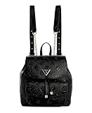 GUESS Damen Cresidia Small Flap Backpack Rucksack, Schwarz, One Size