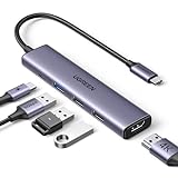 UGREEN Revodok USB C Hub mit PD 100W, 4K HDMI, 3 USB A Datenports 5Gbps USB...