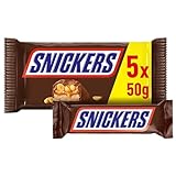 Snickers Schokoriegel, Erdnüsse, Karamell, Eine Packung á 5 Riegel |...