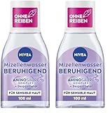 NIVEA Beruhigendes Mizellenwasser, Mizellen Reinigungswasser für sensible...