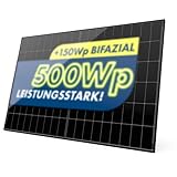 Solarmodul 500W Bifazial Glas-Glas PV-Module mit 2x2mm Glas, modernster...