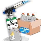 STAHLMANN ® Gasbrenner mit Kartusche 227g – Schweißbrenner max. 1300°C...