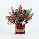 Kleiner Weihnachtsbaum Desktop Künstlicher Mini Weihnachtsbaumschmuck aus...