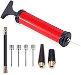 SZSHIMAO Ballpumpe mit 4 Ball Pumpe Nadeln 2 Düse und 1 Schlauch für...