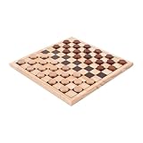 Engelhart - 150235-150236- Schachspiel und Dame Birkenholz - 30 cm x 30 cm...