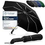 Regenschirm Taschenschirm Sturmfest + Auf-Zu Automatik & Schirm-Tasche,...
