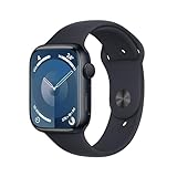 Apple Watch Series 9 (GPS, 45 mm) Smartwatch mit Aluminiumgehäuse und...