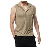 Vhersily Herren Kompressionsweste mit Kapuze Trainingsweste Sport Laufshirt...