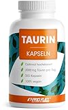 Taurin Kapseln 365x - optimal hochdosiert mit 2000 mg Taurin pro Tag -...