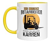 LIEBTASTISCH – Lustige Gabelstapler Tasse mit Spruch – Geschenkidee...