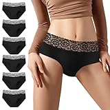 EKSHER Damen Unterwäsche 6er Pack Unterhosen Damen Slips Mehrpack...