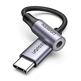 UGREEN USB C Klinke Adapter Aux USB C auf 3.5mm Kopfhörer Adapter mit DAC...