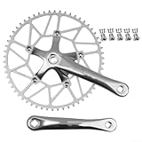 HpLive Single Speed Crankset Set，Ultraleichte Fahrrad Kurbelgarnitur...