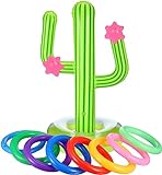 StarryTiger Pool Spielzeuge, Aufblasbare Kaktus Ring Wurfspiel, 8 Farbe...