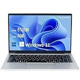 Auusda 14.1 Inch Laptop 8GB RAM 512GB SSD, 3TB Storage Expand, Intel...