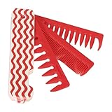 Faltbarer Taschenkamm für Männer und Frauen, feine und breite Zähne,...