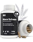 Maca Schwarz Hochdosiert 32.000mg - 140 Vegane Kapseln | Ultra-Konzentriert...