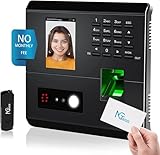 NGTeco Zeiterfassungsgerät für kleine, Fingerabdruck- und...