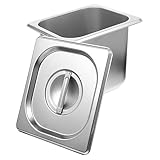 HOLIDYOYO Buffet Pfanne mit Deckel aus Canteen Lebensmittelbehälter für...