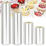 Powmag Tortenrandfolie, 4 Rolle torten Folie, 8cm/10cm/15cm/20cm Hoch *10m...