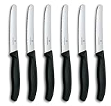 Victorinox 6 Stück Tafelmesser - Tomatenmesser Swiss Classic mit...