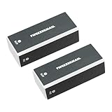 TWEEZERMAN Nagelfeilenblock (Professionell, Doppelpack, Feilen, Polieren...