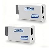 2 PCS W-ii zu HDMI Adapter, Konverter mit 3,5 mm Audioausgang, Plug & Play...