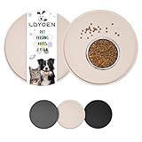 LDYOEN 2 Stück Napfunterlage für Hund Katzen, Hundenapf Unterlage...