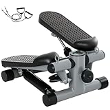 SPORTNOW 2 in 1 Mini-Stepper für Zuhause mit Power Ropes, Up-Down Swing...