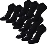 PUMA Sneaker Invisible 12er Pack,schwarz,EU 43-46
