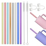 8 Stück Strohhalme für Stanley Cups, Strohhalm Wiederverwendbar, Plastik...