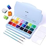 ARTFLY HIMI Gouache Farben Set, 36 Farben x 12 ml, Twin-Jelly-Cup-Design...