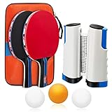 Baozun Tischtennisschläger Set, Tischtennis Set Tischtennis-Schläger mit...