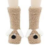 Generisch Damen Weihnachten Flachsocken Wärmesocken - Flauschige Velours...