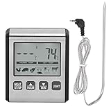 Fleischthermometer Digital, Bratenthermometer mit klappbarer Sonde, 50°C...