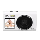 Fockety Dual Screen Digitalkamera, 18x Zoom WiFi Kamera Auto Focus Anti...