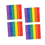 Beaupretty 200 Stück Teiliges DIY Holzwürfel Bunte Quadratische...
